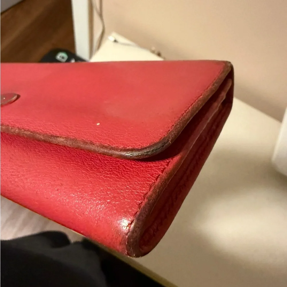 Loewe Cherry Red Leather Wallet - Picture 15 of 15